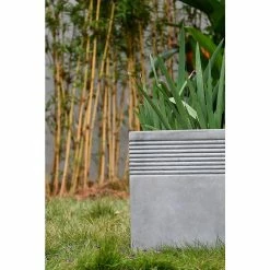 KANTE 15 in. W Square Natural Concrete/Fiberglass Indoor Outdoor Elegant Planter -Vigoro Platers Store natural concrete kante plant pots osf0128b c80021 4f 1000
