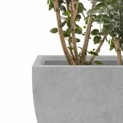 KANTE Square Natural Finish Lightweight Concrete & Weather Resistant Fiberglass Planters with Drainage Holes (Set of 3) 14 KANTE Square Natural Finish Lightweight Concrete & Weather Resistant Fiberglass Planters with Drainage Holes (Set of 3) -Vigoro Platers Store natural concrete kante plant pots rf0126abc c80021 1f 1000