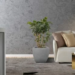 KANTE Square Natural Finish Lightweight Concrete & Weather Resistant Fiberglass Planters with Drainage Holes (Set of 3) 16 KANTE Square Natural Finish Lightweight Concrete & Weather Resistant Fiberglass Planters with Drainage Holes (Set of 3) -Vigoro Platers Store natural concrete kante plant pots rf0126abc c80021 fa 1000