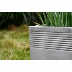 KANTE Small 15 in. Tall Natural Lightweight Concrete Modern Square Outdoor Planter -Vigoro Platers Store natural concrete kante plant pots rf0128b c80021 1d 1000