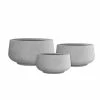 KANTE 21.6", 16.9", and 12.5"W Round Natural Concrete Elegant Planters, Set of 3 Outdoor Indoor Seamless w/ Drainage Hole -Vigoro Platers Store natural concrete kante plant pots rf2015021abc c80021 64 1000