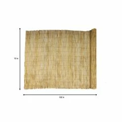 Vigoro 6 ft. H x 16 ft. W Natural Reed Garden Fencing Roll -Vigoro Platers Store natural vigoro garden fencing 0406164 40 1000