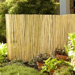 Vigoro 4 ft. H x 6 ft. W Natural Bamboo Fence 13 Vigoro 4 ft. H x 6 ft. W Natural Bamboo Fence -Vigoro Platers Store natural vigoro garden fencing 4477405 1f 1000