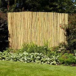 Vigoro 4 ft. H x 6 ft. W Natural Bamboo Fence 15 Vigoro 4 ft. H x 6 ft. W Natural Bamboo Fence -Vigoro Platers Store natural vigoro garden fencing 4477405 31 1000