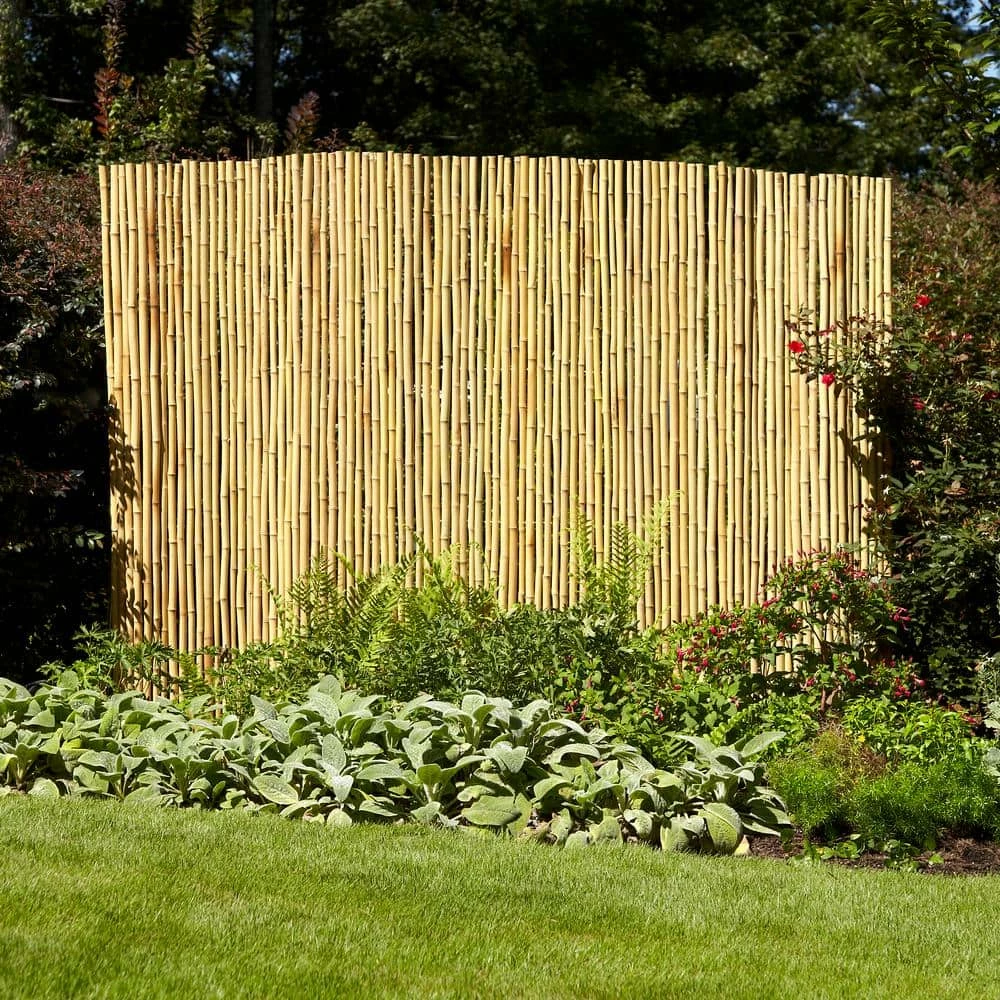 Vigoro 4 ft. H x 6 ft. W Natural Bamboo Fence 9 Vigoro 4 ft. H x 6 ft. W Natural Bamboo Fence - Image 7