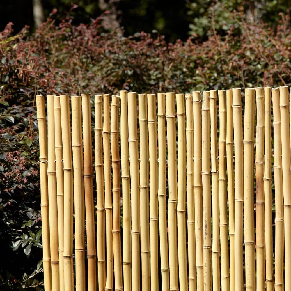 Vigoro 4 ft. H x 6 ft. W Natural Bamboo Fence 8 Vigoro 4 ft. H x 6 ft. W Natural Bamboo Fence - Image 6