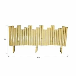 Vigoro Natural Pipe Organ 8 in. Bamboo Garden Fence -Vigoro Platers Store natural vigoro garden fencing 4477408 c3 1000