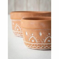 SULLIVANS Orange Cement Dish Garden Pot (Set of 2) -Vigoro Platers Store orange sullivans plant pots cmt1181 4f 1000