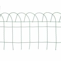 Vigoro 14 in. x 20 ft. Rolled Metal Garden Fence, Green -Vigoro Platers Store powder coated green vigoro garden fencing 89311hd 4f 1000