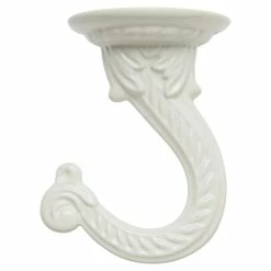 Vigoro 1.75 in. x 1.5 in. x 2.25 in. White Metal Large Ceiling Hook