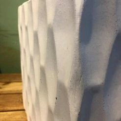 KANTE 12 in. H Square Pure White Concrete/Fiberglass Indoor Outdoor Elegant Retro Planter -Vigoro Platers Store pure white kante plant pots osf0201b c80011 1f 1000