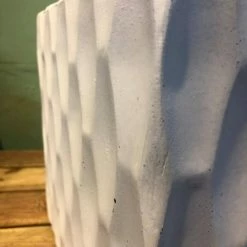 KANTE 16 in. W Square Pure White Concrete/Fiberglass Indoor Outdoor Elegant Retro Planter -Vigoro Platers Store pure white kante plant pots osf0201c c80011 4f 1000