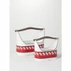 SULLIVANS Red and White Reindeer Metal Trugs with Wood Handles (Set of 2) -Vigoro Platers Store red sullivans plant pots met1740 64 1000