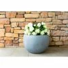 KANTE 12 in. W Round Slate Gray Concrete/Fiberglass Indoor Outdoor Modern Seamless Bowl Planter -Vigoro Platers Store slate gray kante plant pots osc0049a c60611 64 1000
