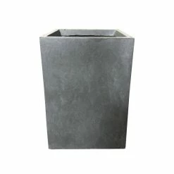 KANTE 13 in. H Square Slate Gray Lightweight Concrete/Fiberglass Indoor Outdoor Modern Planter 12 KANTE 13 in. H Square Slate Gray Lightweight Concrete/Fiberglass Indoor Outdoor Modern Planter -Vigoro Platers Store slate gray kante plant pots osf0007a c60611 c3 1000