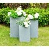 KANTE 19 in. x 16 in. and 13 in. H Square Slate Gray Concrete/Fiberglass Indoor Outdoor Elegant Planters (Set of 3) 1 KANTE 19 in. x 16 in. and 13 in. H Square Slate Gray Concrete/Fiberglass Indoor Outdoor Elegant Planters (Set of 3) -Vigoro Platers Store slate gray kante plant pots osf0007abc c60611 64 1000
