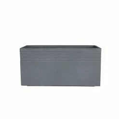 KANTE 31.5 in. L Rectangular Slate Gray Concrete/Fiberglass Indoor Outdoor Modern Elegant Planter 12 KANTE 31.5 in. L Rectangular Slate Gray Concrete/Fiberglass Indoor Outdoor Modern Elegant Planter -Vigoro Platers Store slate gray kante plant pots osf0131b c60611 c3 1000
