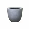 KANTE 9 in. Tall Slate Gray Lightweight Concrete Modern Outdoor Round Planter 2 KANTE 9 in. Tall Slate Gray Lightweight Concrete Modern Outdoor Round Planter -Vigoro Platers Store slate gray kante plant pots rc0050a c60611 64 1000
