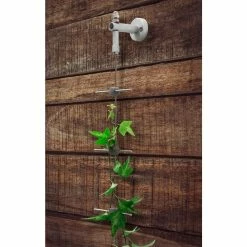 Vigoro 8 ft. Stainless Steel Wire Rope Plant Trellis -Vigoro Platers Store stainless steel vigoro tomato cages 822222 1f 1000