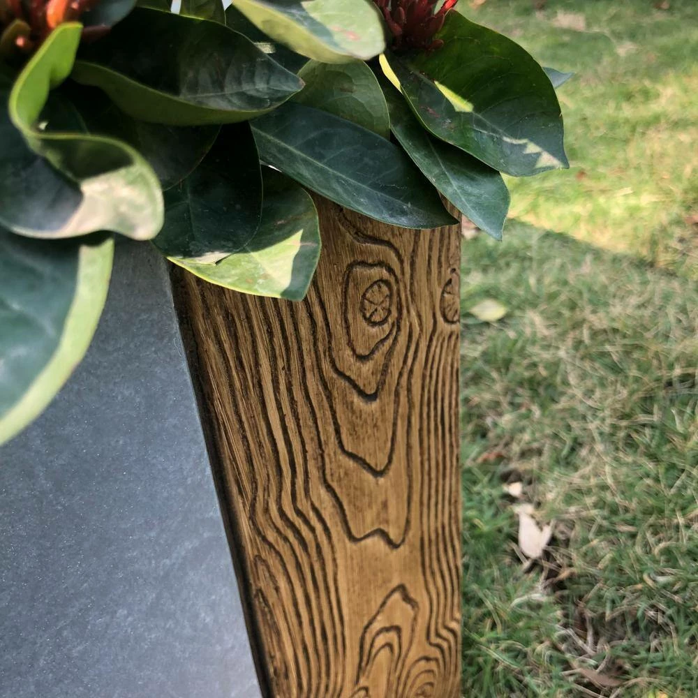 KANTE 31 in. L Rectangular Timber Ridge Concrete/Fiberglass Indoor Outdoor Elegant Long Planter 11 KANTE 31 in. L Rectangular Timber Ridge Concrete/Fiberglass Indoor Outdoor Elegant Long Planter - Image 9