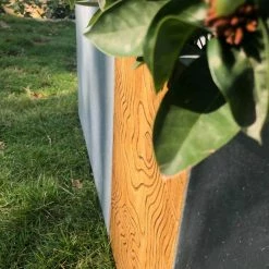 KANTE 31 in. and 23 in. Long Timber Ridge Lightweight Concrete Modern Rectangle Outdoor Planter Set -Vigoro Platers Store timber ridge kante plant pots rf0219ab c80811 4f 1000