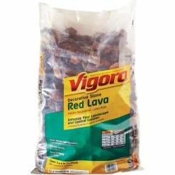 Vigoro 0.5 cu. ft. Bagged Decorative Stone Red Lava Landscape Rock -Vigoro Platers Store vigoro bagged landscape rocks 440897 1d 1000