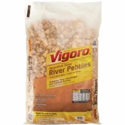 Vigoro 0.5 cu. ft. Bagged River Pebble Landscape Rock -Vigoro Platers Store vigoro bagged landscape rocks 54250v 1d 1000
