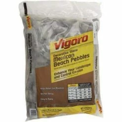 Vigoro 0.4 cu. ft. Bagged Mexican Beach Pebble Landscape Rock 10 Vigoro 0.4 cu. ft. Bagged Mexican Beach Pebble Landscape Rock -Vigoro Platers Store vigoro bagged landscape rocks hdmbp3 30 1d 1000