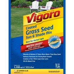 Vigoro 3 lbs. Sun Shade Grass Seed Mix with Water Saver Seed Coating -Vigoro Platers Store vigoro grass seed 25444 c3 1000