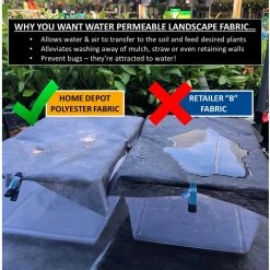 Vigoro 4 ft. x 100 ft. Heavy-Duty Polyester Weed Barrier Landscape Fabric -Vigoro Platers Store vigoro landscape fabric 2549rv fa 1000