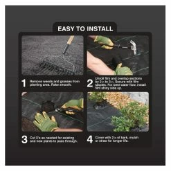 Vigoro 6 ft. x 100 ft. 3 oz. Woven Weed Barrier -Vigoro Platers Store vigoro landscape fabric 46613 4f 1000