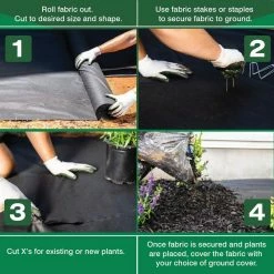 Vigoro 4 ft. x 200 ft. Point Bond Landscape Fabric -Vigoro Platers Store vigoro landscape fabric nmv04200b 44 1000