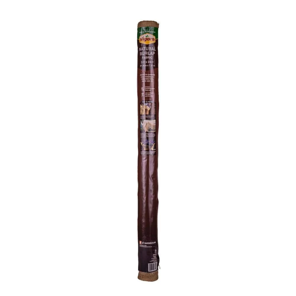 Vigoro 3 ft. x 24 ft. 100% Natural Burlap Landscape Fabric 3 Vigoro 3 ft. x 24 ft. 100% Natural Burlap Landscape Fabric