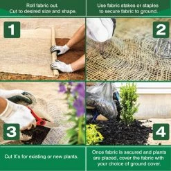 Vigoro 3 ft. x 24 ft. 100% Natural Burlap Landscape Fabric 25 Vigoro 3 ft. x 24 ft. 100% Natural Burlap Landscape Fabric -Vigoro Platers Store vigoro landscape fabric nmvb0324 fa 1000