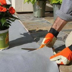 Vigoro 4 ft. x 100 ft. Matrix Grid Heavy-Duty Landscape Fabric (4-Pack) -Vigoro Platers Store vigoro landscape fabric vpnm410085 4pk 44 1000