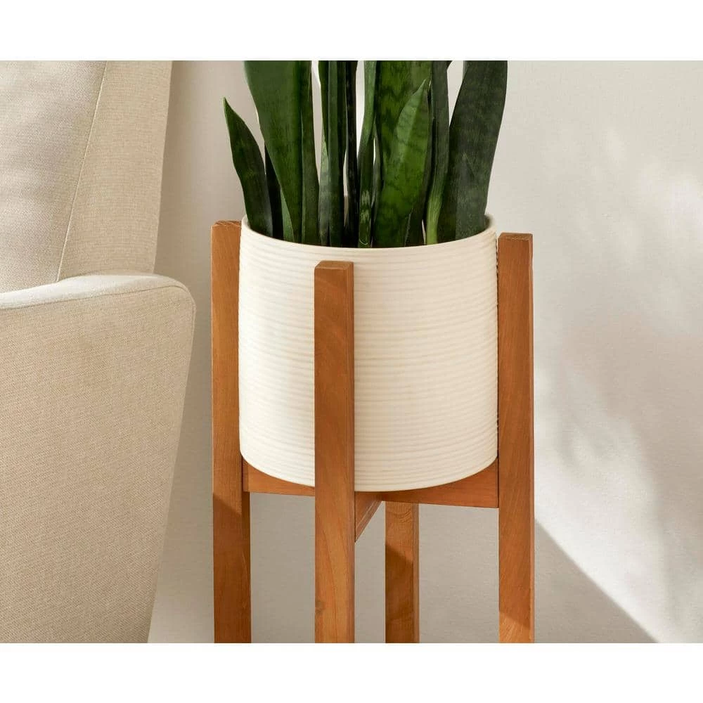 Vigoro Wood Open Frame Plant Stand 3 Vigoro Wood Open Frame Plant Stand