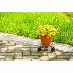 Vigoro 10 in. OPP Metal Wire Plant Caddy -Vigoro Platers Store vigoro planter caddies 710266500 1f 1000