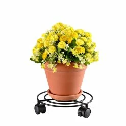 Vigoro 10 in. OPP Metal Wire Plant Caddy -Vigoro Platers Store vigoro planter caddies 710266500 44 1000
