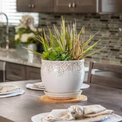 Vigoro 10 in. Bamboo Plant Saucer -Vigoro Platers Store vigoro planter saucers bbs10vg 44 1000