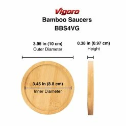 Vigoro 4 in. Bamboo Plant Saucer -Vigoro Platers Store vigoro planter saucers bbs4vg 4f 1000