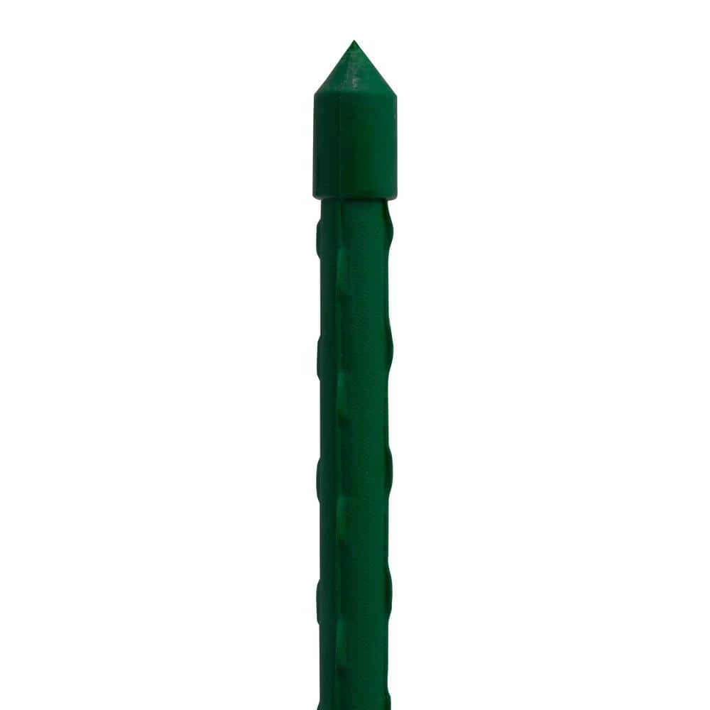 Vigoro 3 ft. Green Colored Steel Core Garden Stake 7 Vigoro 3 ft. Green Colored Steel Core Garden Stake - Image 5