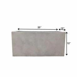 KANTE 23 in. L Rectangular Weathered Concrete/Fiberglass Indoor Outdoor Elegant Long Planter -Vigoro Platers Store weathered concrete kante plant pots osf0104a c80021 2 fa 1000