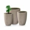 KANTE 22.4", 20.4" and 18.1"H Round Weathered Finish Concrete Planters Set of 3, Outdoor Indoor w/Drainage Hole & Rubber Plug -Vigoro Platers Store weathered concrete kante plant pots rc0153bcd c80021 2 64 1000