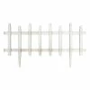 Vigoro 12 in. H White Classic Picket Style Plastic Garden Fence -Vigoro Platers Store white plastic resin vigoro garden fencing 51502 64 1000