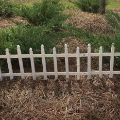 Vigoro 12 in. H White Classic Picket Style Plastic Garden Fence 14 Vigoro 12 in. H White Classic Picket Style Plastic Garden Fence -Vigoro Platers Store white plastic resin vigoro garden fencing 51502 c3 1000