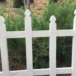Vigoro 12 in. H White Classic Picket Style Plastic Garden Fence 18 Vigoro 12 in. H White Classic Picket Style Plastic Garden Fence -Vigoro Platers Store white plastic resin vigoro garden fencing 51502 fa 1000
