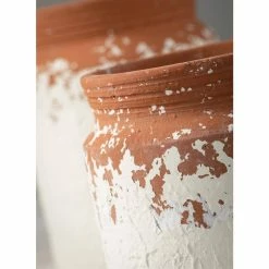 SULLIVANS White Ceramic Speckled Container (Set of 2) -Vigoro Platers Store white sullivans plant pots cm2936 4f 1000
