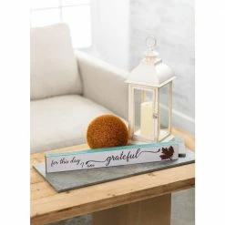 SULLIVANS 17.5 in. Lantern with LED Pillar Candle -Vigoro Platers Store whites sullivans outdoor lanterns gl43857 44 1000