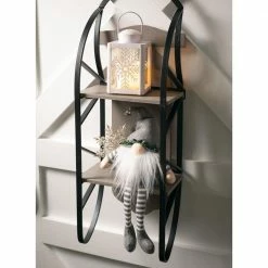 SULLIVANS 8.75 in. Snowflake Lantern with LED Pillar Candle -Vigoro Platers Store whites sullivans outdoor lanterns sea44233ln 1f 1000