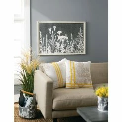 SULLIVANS Whitewashed Metal Flower Trug With Handles (Set of 2) -Vigoro Platers Store whitewashed sullivans plant pots met1699 4f 1000